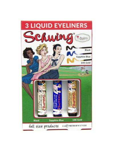 The Balm Schwing Liquid Eyeliner Trio zestaw eyelinerów w płynie 3x1.7ml
