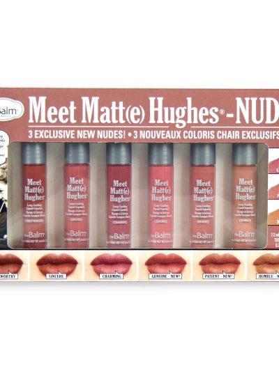 The Balm Meet Matt(e) Hughes zestaw mini pomadek w płynie Nude 6x1.2ml