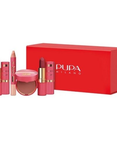 Pupa Milano My Fabulous Beauty Box zestaw cień do powiek w kredce 1.15g + róż do policzków 3.5ml + matowa pomadka do ust 2x3.5g