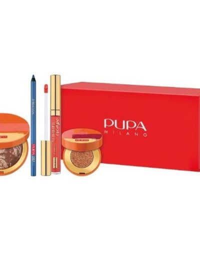 Pupa Milano My Fabulous Beauty Box zestaw kredka do oczu 1.6g + pomadka w płynie 4.5ml + cień do powiek 2g + bronzer 7g