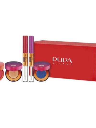 Pupa Milano My Fabulous Beauty Box zestaw cień do powiek 2x2.5g + błyszczyk do ust 2x4ml + róż do policzków 4g