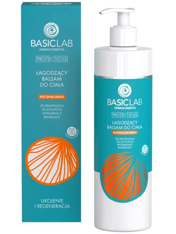 BasicLab Protecticus łagodzący balsam do ciała po opalaniu Ukojenie i Regeneracja 300ml