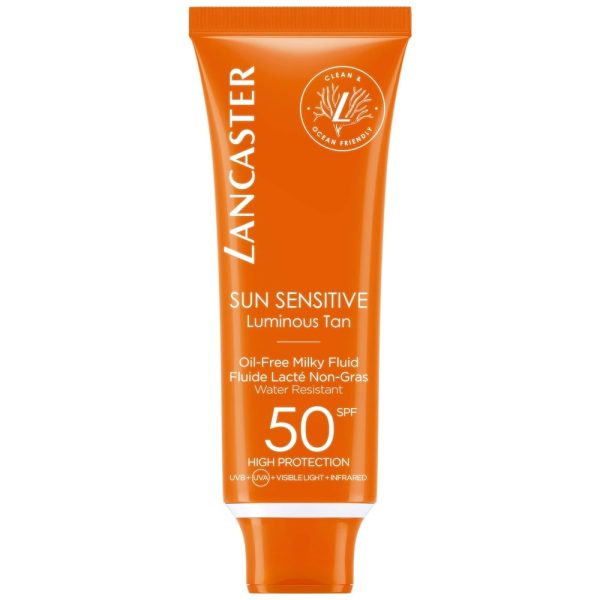 Lancaster Sun Sensitive Oil-Free Milky Fluid SPF50 mleczko-fluid do opalania twarzy 50ml