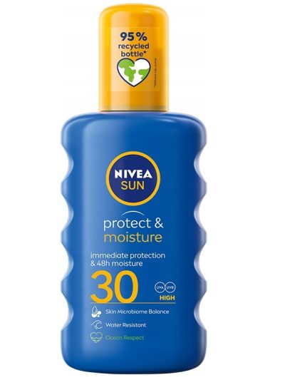 Nivea Sun Protect & Moisture nawilżający balsam w sprayu do opalania SPF30 200ml