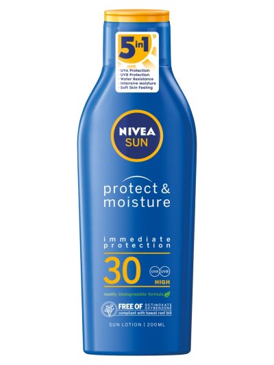 Nivea Sun Protect & Moisture nawilżający balsam do opalania SPF30 200ml