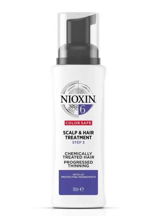 NIOXIN System 6 Scalp & Hair Leave-In Treatment kuracja bez spłukiwania do skóry głowy i włosów po zabiegach chemicznych znacznie przerzedzonych 100ml