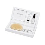 Balmain Silver Spa Brush zestaw srebrna szczotka do włosów + Argan Moisturizing Elixir 20ml + Leave-in Conditioning 50ml