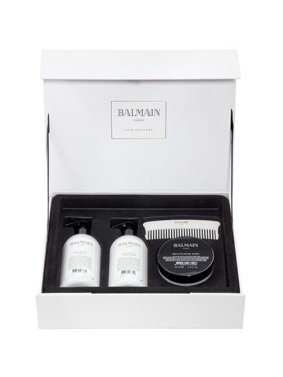Balmain Revitalizing Care zestaw do regeneracji włosów Shampoo 300ml + Conditioner 300ml + Mask 200ml + grzebień