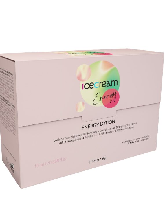 Inebrya Ice Cream Energy energetyzująco-wzmacniający lotion do włosów słabych i cienkich 12x10ml