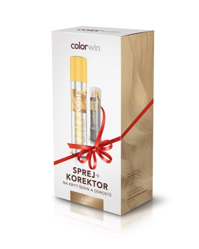 Colorwin Zestaw Retouch do retuszowania odrostów 75ml + korektor 4.6g Blond