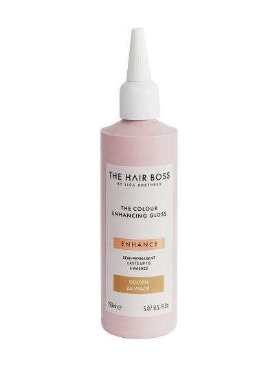 The Hair Boss The Colour Enhancing Gloss rozświetlacz podkreślający ciepły odcień włosów Golden Balayage 150ml