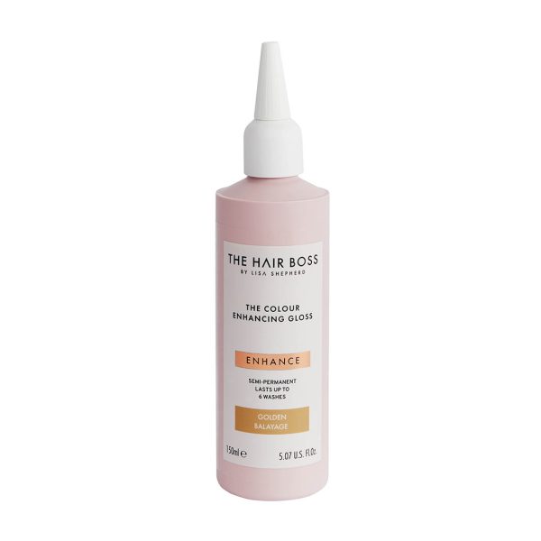 The Hair Boss The Colour Enhancing Gloss rozświetlacz podkreślający ciepły odcień włosów Golden Balayage 150ml