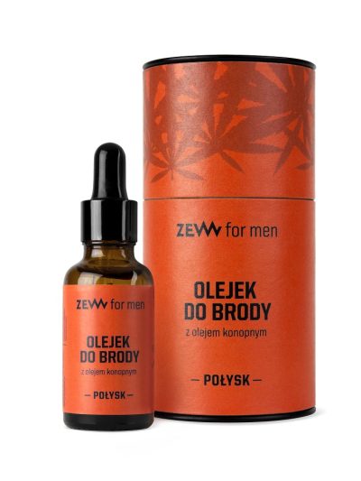 Zew For Men Olejek do brody z olejem konopnym Połysk 30ml
