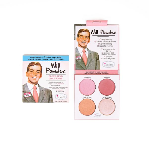 The Balm Will Powder Blush Quad paleta róży do policzków 10g