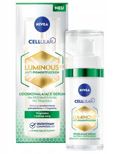 Nivea Cellular Luminous 630® udoskonalające serum na przebarwienia po trądziku 30ml