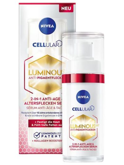 Nivea Cellular Luminous 630® anti-age serum 2w1 na przebarwienia i zmarszczki 30ml