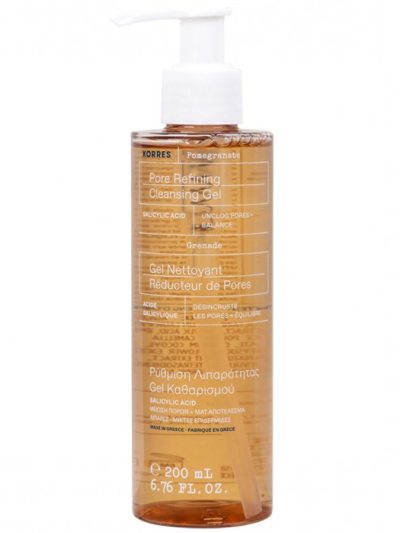 Korres Pomegranate Pore Refining Cleansing Gel żel do mycia twarzy z ekstraktem z granatu 200ml
