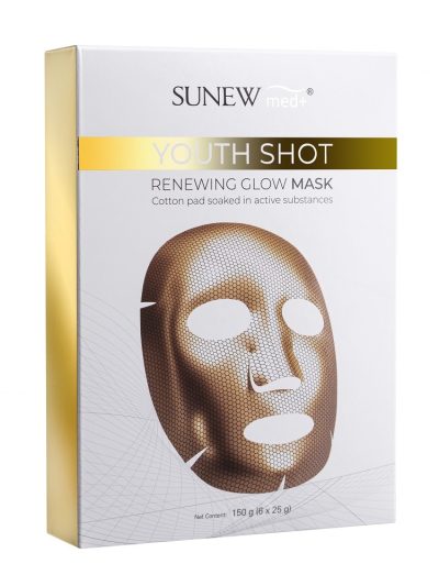 SunewMed+ Youth Shot Renewing Glow Mask rozświetlająca maska w płachcie 6x25g