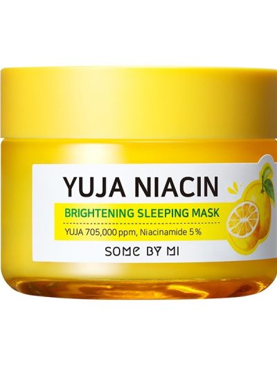 Some By Mi Yuja Niacin Miracle Brightening Sleeping Mask rozjaśniająco-nawilżająca maska na noc 60g