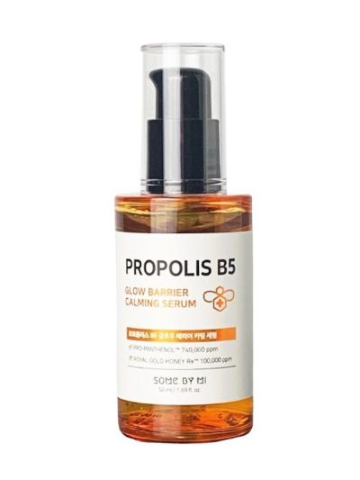 Some By Mi Propolis B5 Glow Barrier Calming Serum kojące serum do twarzy rozświetlająco-kojące serum do twarzy 50ml