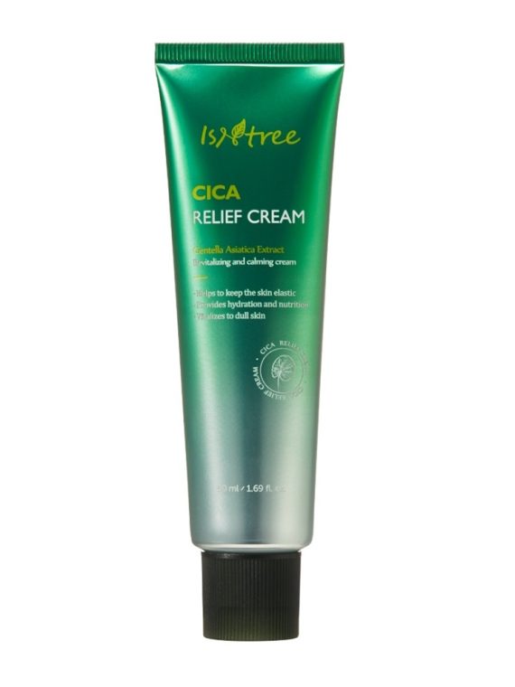 Isntree Cica Relief Cream regenerująco-łagodzący krem do twarzy 50ml