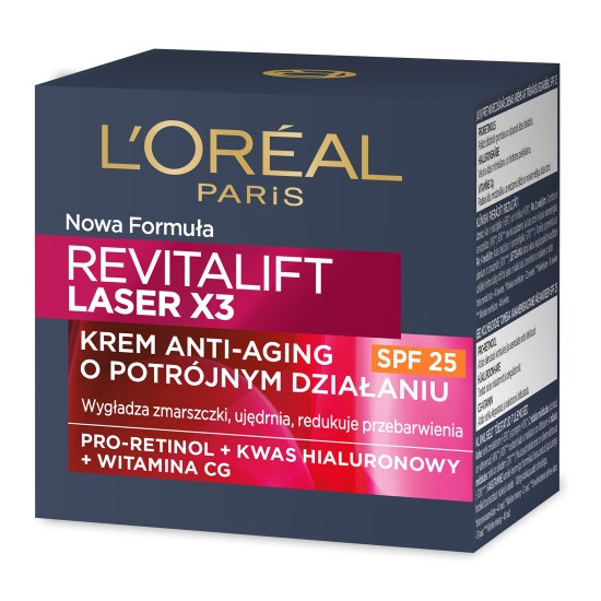 L'Oreal Paris Revitalift Laser X3 SPF25 krem anti-age na dzień 50ml