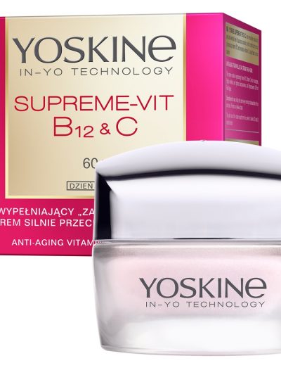 Yoskine Supreme-Vit B12 + C wypełniający krem silnie przeciwzmarszczkowy do twarzy na dzień 60+ 50ml