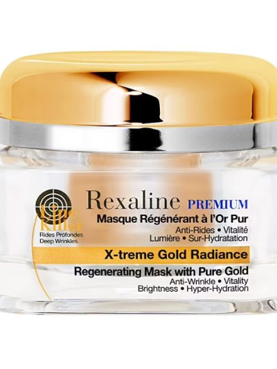 Rexaline Line Killer X-Treme Gold Radiance regenerująca maska do twarzy z drobinkami złota 50ml