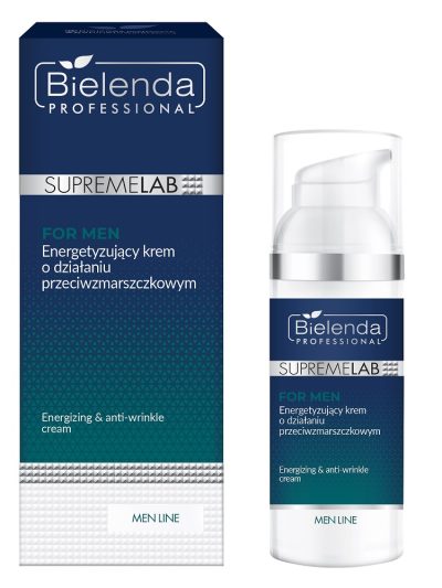 Bielenda Professional SupremeLab For Men energetyzujący krem o działaniu przeciwzmarszczkowym 50ml