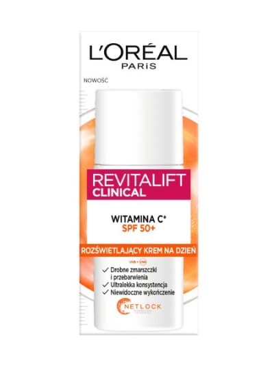 L'Oreal Paris Revitalift Clinical rozświetlający krem na dzień z witaminą C i SPF50+ 50ml