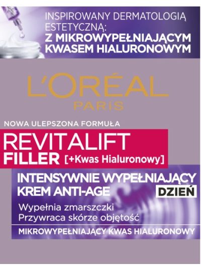 L'Oreal Paris Revitalift Filler [HA] krem do twarzy z kwasem hialuronowym na dzień 50ml