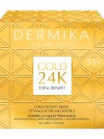 Dermika Luxury Gold 24K Total Benefit 55+ luksusowy krem stymulator młodości na dzień i na noc 50ml