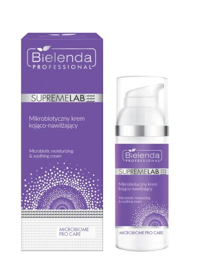 Bielenda Professional SupremeLab Microbiome Pro Care mikrobiotyczny krem kojąco-nawilżający 50ml