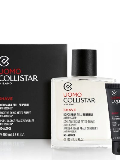 Collistar Zestaw Sensitive Skins After-Shave emulsja po goleniu do skóry wrażliwej 100ml + Toning Shower Gel tonizujący żel pod prysznic 30ml