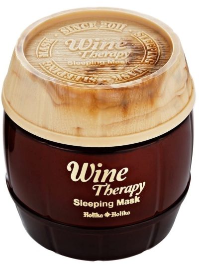HOLIKA HOLIKA Wine Therapy Sleeping Mask całonocna maseczka z ekstraktem z czerwonego wina 120ml