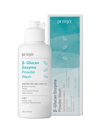 Petitfee B-Glucan Enzyme Powder Wash nawilżająco-kojący puder enzymatyczny do twarzy 80g