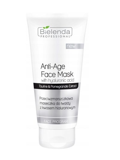 Bielenda Professional Anti-Age Face Mask przeciwzmarszczkowa maseczka do twarzy z kwasem hialuronowym 175ml