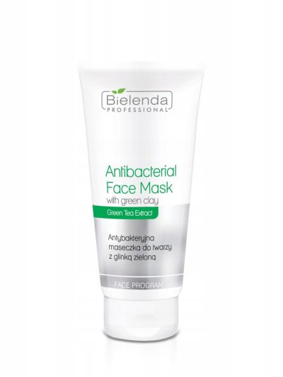 Bielenda Professional Antibacterial Face Mask antybakteryjna maseczka do twarzy z glinką zieloną 150g