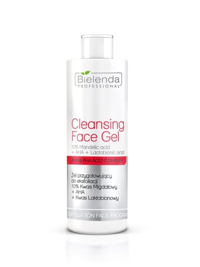 Bielenda Professional Cleansing Face Gel żel przygotowujący do eksfoliacji 10% kwas migdałowy + AHA + kwas laktobionowy 200g