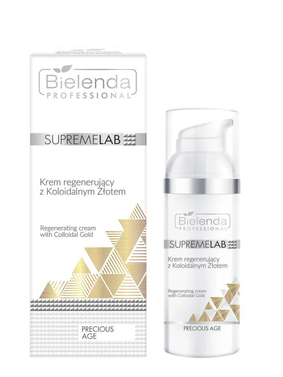 Bielenda Professional SupremeLab Precious Age krem regenerujący z koloidalnym złotem 50ml