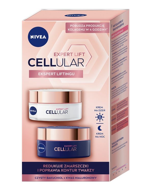 Nivea Cellular Expert Lift zestaw krem anti-age na dzień SPF30 50ml + krem anti-age na noc 50ml