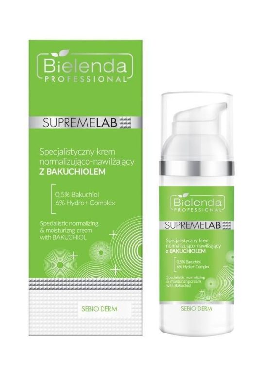 Bielenda Professional SupremeLab Sebio Derm specjalistyczny krem normalizująco-nawilżający z bakuchiolem 50ml