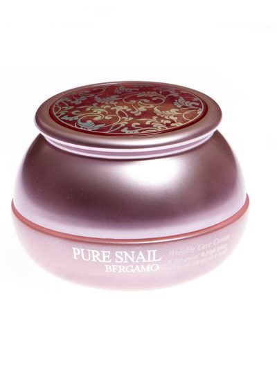 BERGAMO Pure Snail Wrinkle Care Cream przeciwzmarszczkowy krem do twarzy z ekstraktem ze śluzu ślimaka 50ml