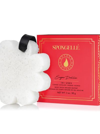 Spongelle Boxed Flower gąbka nasączona mydłem do mycia ciała Sugar Dahila