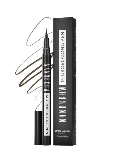 Nanobrow Microblading Pen precyzyjny pisak do brwi Dark Brown 1ml
