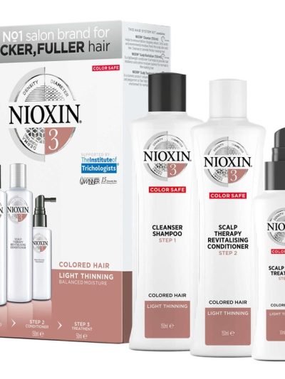 NIOXIN System 3 zestaw szampon do włosów 150ml + odżywka do włosów 150ml + kuracja do włosów 50ml