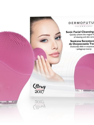 Dermofuture Sonic Facial Cleansing Brush szczoteczka soniczna do oczyszczania twarzy różowa