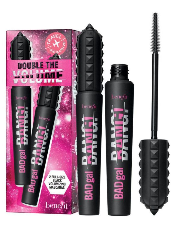 Benefit Double The Volume Travel Set zestaw pogrubiający tusz do rzęs Black 2x8.5g