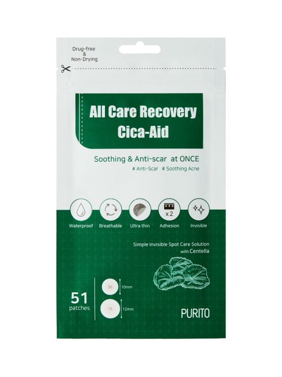 PURITO All Care Recovery Cica-Aid plasterki na niedoskonałości 51szt.