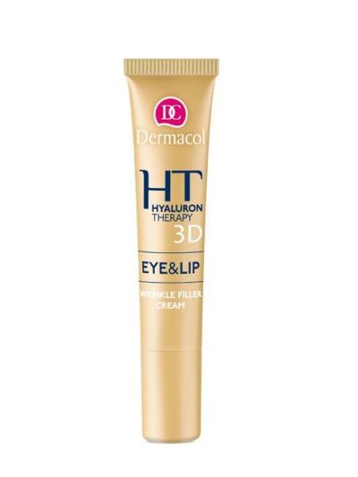Dermacol Hyaluron Therapy 3D Eye & Lip Wrinkle Filler Cream krem remodelujący okolice oczu i ust 15ml